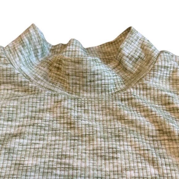 Song of Style Berna Midi Dress Ribbed Stretch Green Marled w/ Belt Size Small - Picture 4 of 12